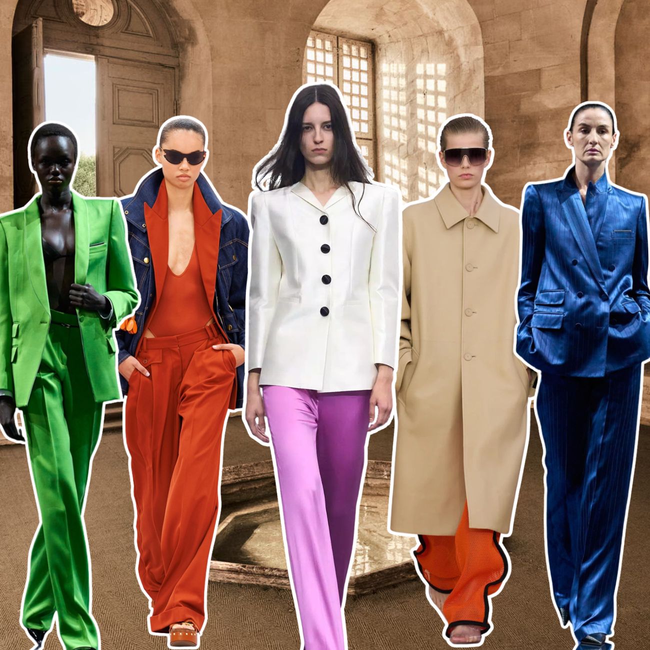 Pantallonat shumëngjyrëshe që nuk do t i hiqni dot këtë pranverë