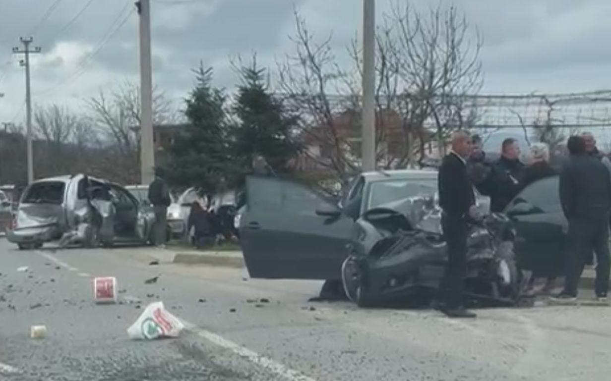 Aksident në aksin Korçë Maliq  disa të plagosur