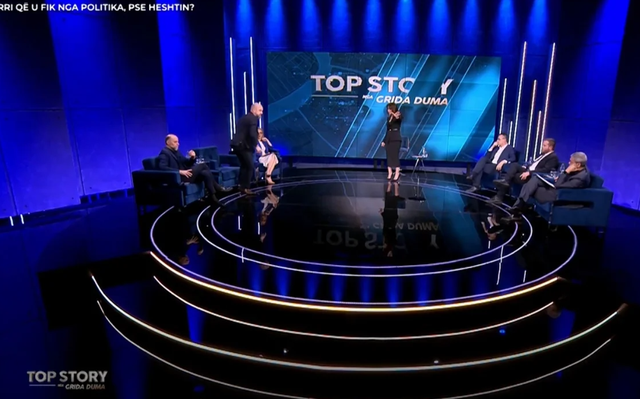  Atë gishtin mos ma drejto mua  fute   Alfred Lela debat të ashpër me Grida Dumën  Ikën nga studio