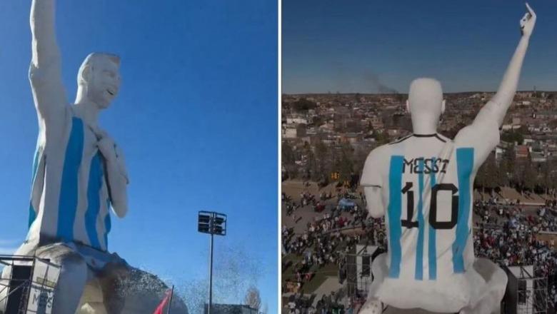 Argjentinë inauguron shtatoren gjigante të Lionel Messit  26 metra e lartë