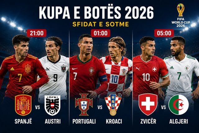 Kupa e Botës 2026 vijon me tri përballje spektakolare  në fushë zbresin pretendentët për çerekfinalet