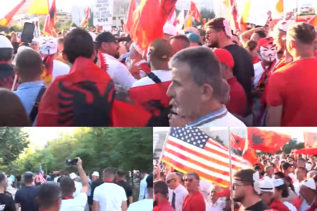 Protestë mbarëkombëtare në Tiranë  diaspora bashkohet me marshimin drejt Kryeministrisë