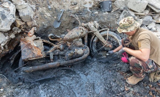 Tharja e Danubit zbulon eshtra ushtarësh gjermanë dhe 35 mina antitank të Luftës së Dytë Botërore