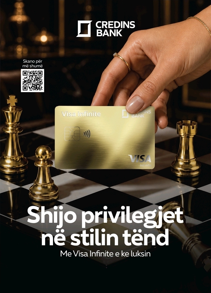 credins-bank-sjell-visa-infinite-karten-e-pare-metalike-ne-shqiperi