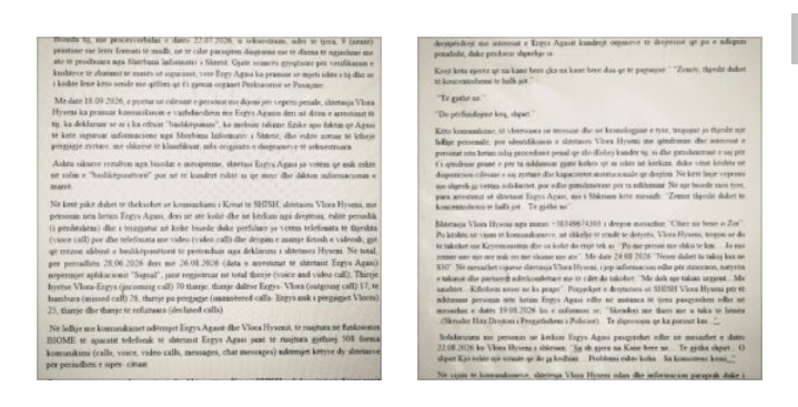 508 komunikime në  Signal   Vlora Hyseni dhe Ergys Agasi flisnin çdo ditë   Zemër  do përfundojmë keq  