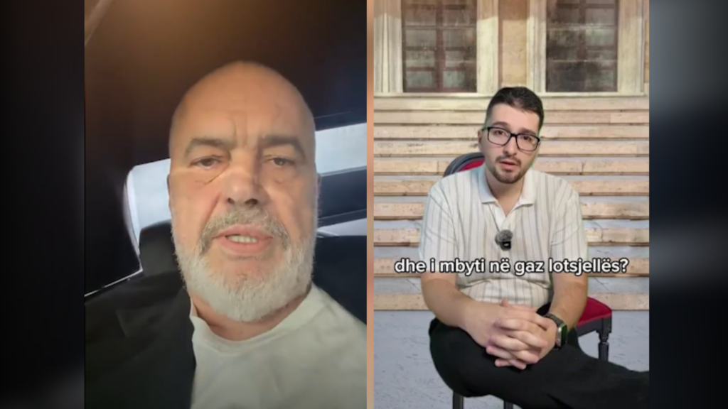 Rama udhëton drejt Samitit të Procesit të Berlinit në Budvë  shoqëruar  nga një student protestues  Ja dialogu mes tyre 