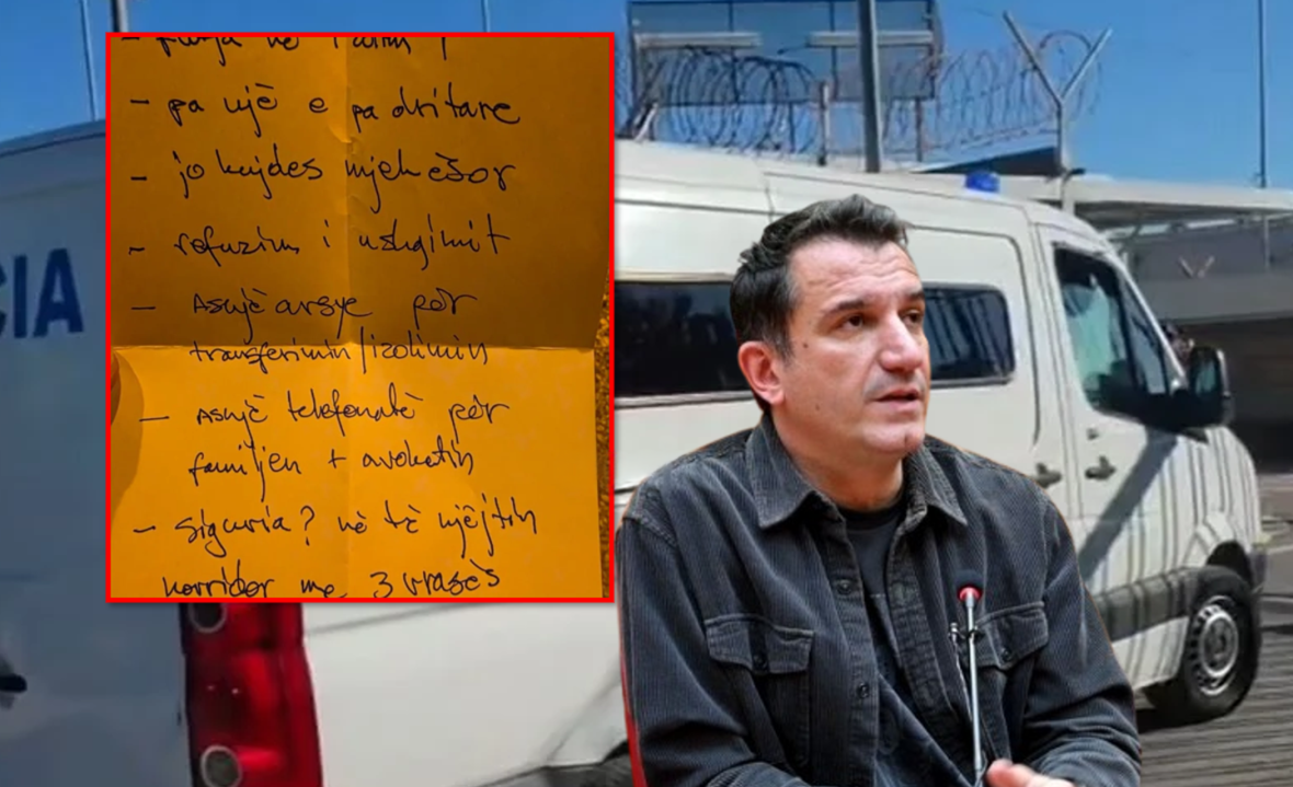  Pa ujë e pa dritare   Veliaj shkruan letër nga burgu i Fierit  Në të njëjtin korridor me 3 vrasës me burgim të përjetshëm