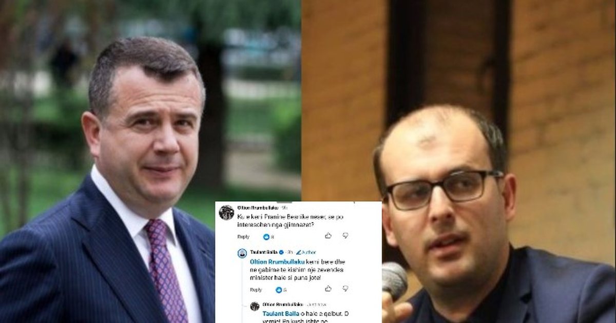  O hale  vemje    Ish zv ministri i Ramës debat me fyerje të rënda me Taulant Ballën në Facebook